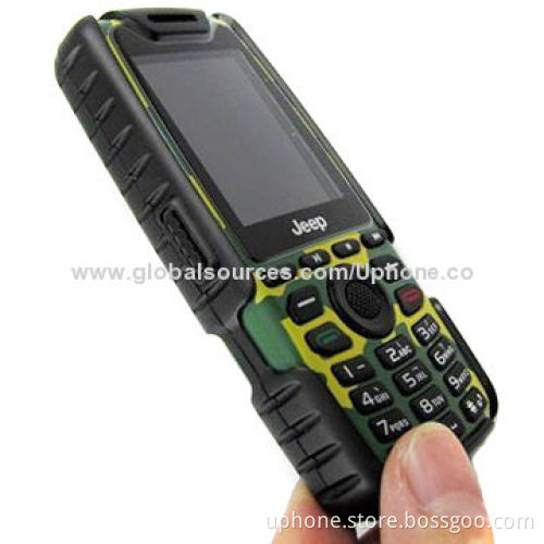 Waterproof with 2.0", 64MB + 64MB, 0.3MP, big battery, outdoor phone